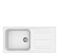 Smeg Lavello una vasca con gocciolatoio LZ150B finitura bianco da 100 cm