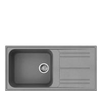 Smeg Lavello una vasca con gocciolatoio LZ150CT finitura cemento da 100 cm