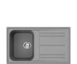 Smeg Lavello una vasca con gocciolatoio LZ861CT finitura cemento da 86 cm