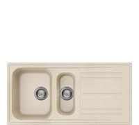 Smeg Lavello una vasca con vaschetta e gocciolatoio LZ102AV2 finitura avena da 100 cm