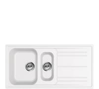 Smeg Lavello una vasca con vaschetta e gocciolatoio LZ102B finitura bianco da 100 cm
