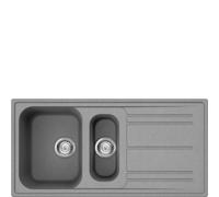 Smeg Lavello una vasca con vaschetta e gocciolatoio LZ102CT finitura cemento da 100 cm