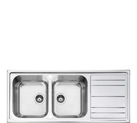 Smeg LPR116 lavello Lavello montato su piano Rettangolare Acciaio inox