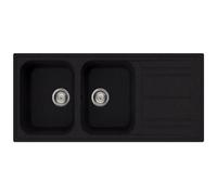 SMEG - LZ116A2 Lavello da Incasso 2 Vasche con Gocciolatoio a Destra Colore Antracite