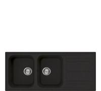 Smeg Lavello ad incasso LZ116A2 – 2 vasche con gocciolatoio, antracite 116 cm
