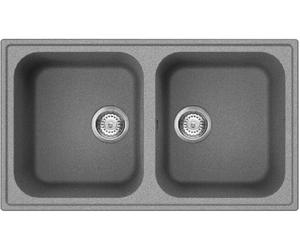SMEG LZ862CT LAVELLO DA INCASSO SINTETICO 2 VASCHE CEMENTO 86 CM ANTIGRAFFIO