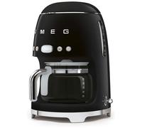 SMEG - Macchina Caff Americano DCF02BLEU 10 Tazze Linea Anni '50 Potenza 1050 Watt Colore Nero
