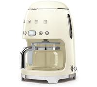 SMEG - Macchina Caff Americano DCF02CREU 10 Tazze Linea Anni '50 Potenza 1050 Watt Colore Panna