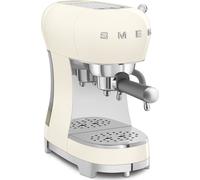 Smeg Macchina Caffè Manuale Espresso Caffè in Grani 2 Tazze Stile Vintage colore Panna - ECF02CREU