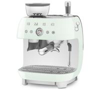 Smeg - Macchina da Caff Espresso Manuale con macinacaff integrato 50's Style - Verde LUCIDO - EGF03PGEU