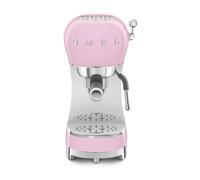 Smeg, Macchina da Caffè Espresso Manuale ECF02PKEU, Sistema Thermoblock e Lancia a Vapore, 4 Funzioni Espresso, Vassoio Removibile, Portafiltro, Serbatoio Acqua 1 L, Dimensioni Compatte, 1350W, Rosa