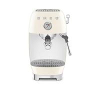 Smeg, Macchina da Caffè Espresso Manuale ECF03CREU, Thermoblock, Funzione Cold Brew, Lancia a Vapore e Manometro, Serbatoio da 1,4 L, 1650 W, Panna