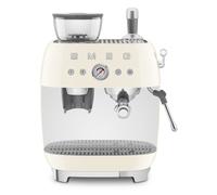 Smeg Macchina da Caffè Espresso Manuale con macinacaffè integrato 50's Style – Panna LUCIDO – EGF03CREU