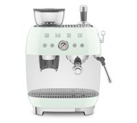 Smeg Macchina da Caffè Espresso Manuale con macinacaffè integrato 50's Style – Verde Pastello LUCIDO – EGF03PGEU