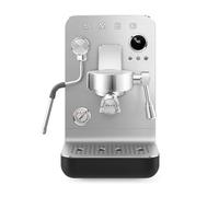 Smeg, Macchina da Caffè Espresso Manuale MiniPro EMC02, Triplo Termoblocco, Lancia Vapore e Portafiltro Professionali, Serbatoio da 1,7L, Cassetto Raccogligocce Rimovibile, 1700W, Nero Matte
