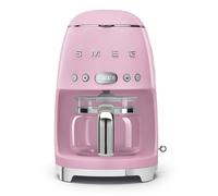 Smeg, Macchina da Caffè Filtro DCF02PKEU, Funzione Aroma e Autostart, Caraffa in Vetro Fino a 12 Tazze, 2 Livelli di Intensità, Modalità Keep Warm, 1050W, Rosa