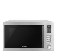Smeg Forno Microonde Combinato con Grill Capacità 34 Litri Potenza 1100 Watt Inverter colore Acciaio - MOE34CXI2