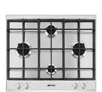 Smeg P260XGH piano cottura Acciaio inox Da incasso 60 cm Gas 4 Fornello(i)