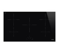 Smeg Universal SI2951D piano cottura Nero Da incasso 90 cm Piano cottura a induzione 5 Fornello(i)