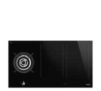 SMEG PM3953D, Piano cottura CLASSICA a induzione e gas, Black glass