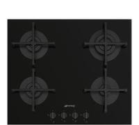 Smeg Universal PV264B piano cottura Nero Da incasso 60 cm Gas 4 Fornello(i)