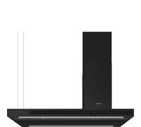 Smeg S Cappa aspirante a isola KLTI12L4MB finitura nero opaco da 120 cm