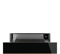 Smeg S Cassetto riscaldante CPRT615NR finitura vetro nero e rame da 60 cm