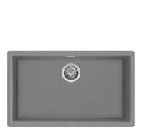 Smeg S Lavello a una vasca VZP76CT finitura cemento da 75.6x45.6 cm - Sopratop/Sottotop