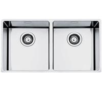 Smeg S Lavello due vasche VSTR3434-2 finitura acciaio inox da 80.2x47.2 cm - Sottotop