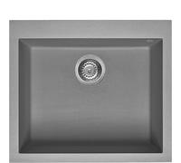 Smeg S Lavello una vasca VZ57CT finitura cemento da 57x50 cm - Sopratop