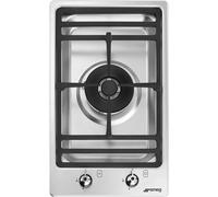 Smeg S Piano cottura domino a gas PGF31G2 finitura acciaio inox da 30 cm