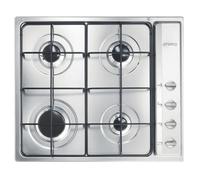 Smeg S64S piano cottura Acciaio inossidabile Da incasso Gas 4 Fornello(i)