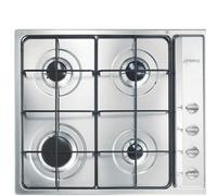 Smeg Piano cottura 4 Fuochi a gas da incasso Larghezza 60 cm colore Inox - S64S Serie Selezione