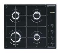 Smeg S64SN piano cottura Nero Da incasso 60 cm Gas 4 Fornello(i)