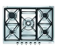 Smeg SE70SGH-5 Acciaio inox Da incasso Gas 5 Fornello(i)
