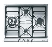 Smeg SER60SGH3 piano cottura Acciaio inox Da incasso Gas 4 Fornello(i)