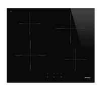 SMEG SI2641D PIANO COTTURA A INDUZIONE, 4 zone di cotura, dimensioni: L 60 cm, P 51 piano in Vetroceramica, Vetroceramica Nero
