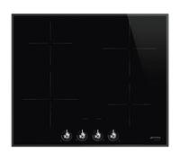 SMEG SI364BM PIANO COTTURA A INDUZIONE, 4 zone di cotura, dimensioni: L 59,6 cm, P 51 Nero