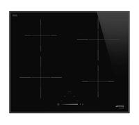 SMEG SI4642B PIANO COTTURA A INDUZIONE, 4 zone di cotura, dimensioni: L 60 cm, P 51 piano in Vetroceramica, Nero