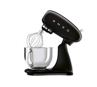 SMEG SMF03BLU - Robot da cucina 800 W 4,8L, 6 funzioni, acciaio inox 18/8, Nero, 22,1 x 40,2 x 49 cm