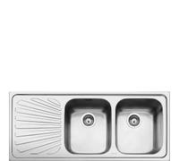 Smeg SP116S Lavello Incasso | Vasca singola, Acciaio inox, Gocciolatoio integrato