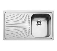 SMEG - SP861S Lavello da incasso in Acciaio Inox Satinato con 1 Vasca Dimensioni 86 x 50 cm