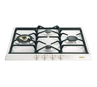 SMEG SPR864BGH, Piano cottura a gas COLONIALE, White (gold knobs)