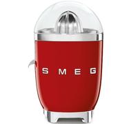 Smeg, Spremiagrumi Elettrico CJF11RDEU, Spremitura a Pressione Manuale, Beccuccio Antigoccia e Cono Universale, Base Antiscivolo, Avvolgicavo Integrato, 70W, Rosso