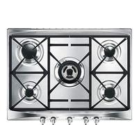 Smeg Cucina SR275XGH2 piano cottura Argento Da incasso 70 cm Gas 5 Fornello(i)