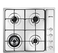 Smeg SR64S piano cottura Acciaio inox Da incasso 60 cm Gas 4 Fornello(i)
