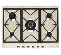 SMEG SR975PGH PIANO COTTURA GAS 5 BRUCIATORI 70CM DESIGN VICTORIA PANNA