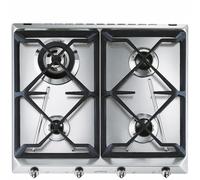 Smeg SRV564GH3 piano cottura Acciaio inox Da incasso 60 cm Gas 4 Fornello(i)