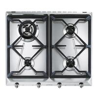 Smeg SRV564GH3 piano cottura Acciaio inox Da incasso 60 cm Gas 4 Fornello(i)