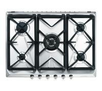 Smeg SRV576GH5 piano cottura Acciaio inox Da incasso 70 cm Gas 5 Fornello(i)